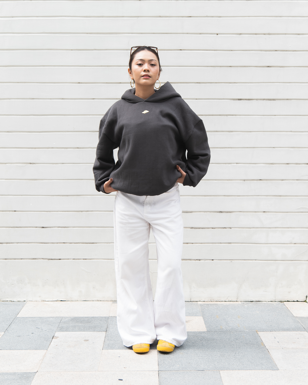 CREST GRAY HOODIE