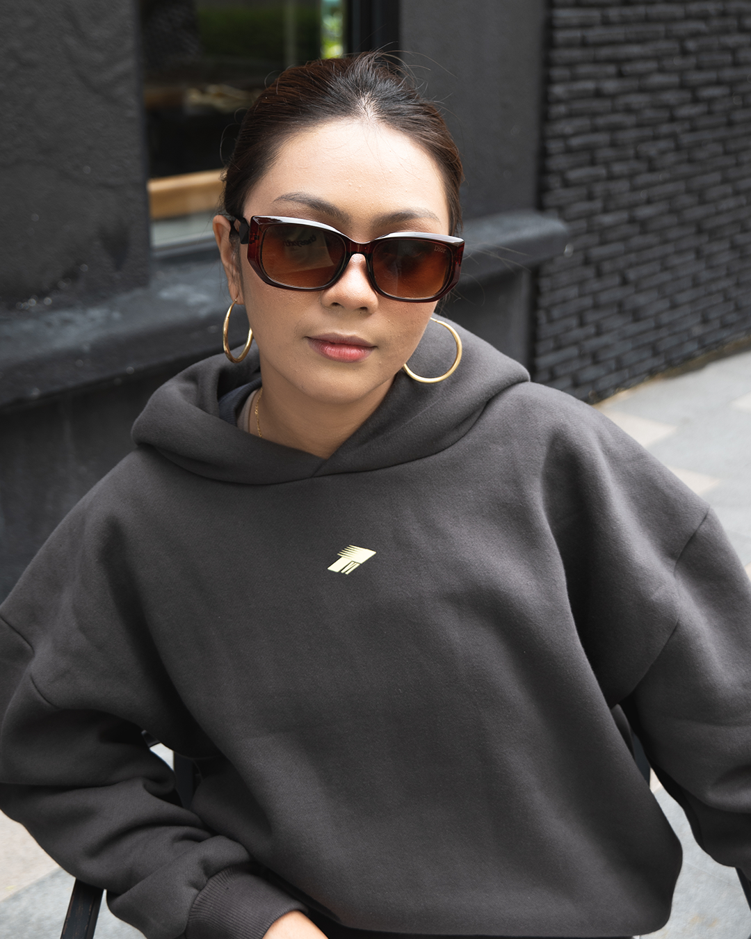 CREST GRAY HOODIE