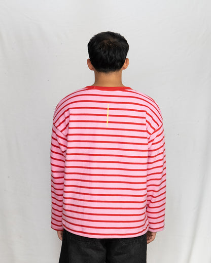 STRIPE COLLEGE LONG SLEEVE